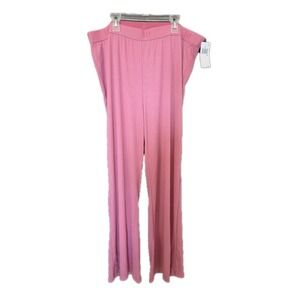 GAP Body Ribbed High Rise Pajama Pants Bottom Loungewear Women's XL Pink NWT